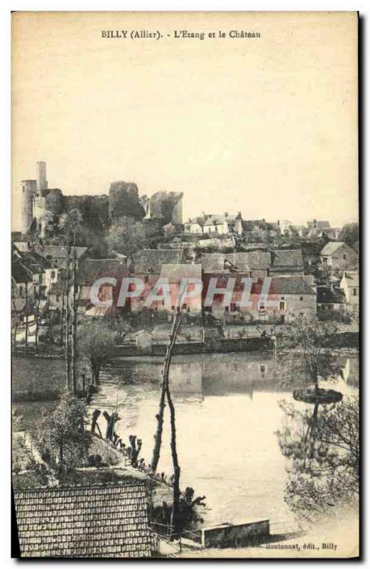 Old Postcard Billy The Pond and the Castle