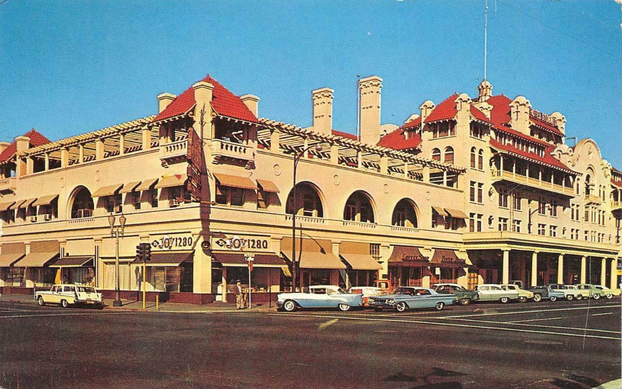 HOTEL STOCKTON Stockton, CA San Joaquin Co Street Scene c1960s Vintage Postcard United States