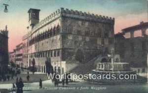 Palazzo Comunale e fonte Maggiore Perugia, Italy Unused 