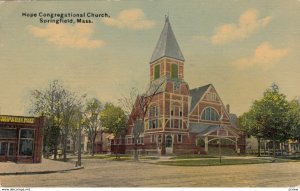 SPRINGFIELD, Massachusetts, 1900-10s; Hope Congregational Church