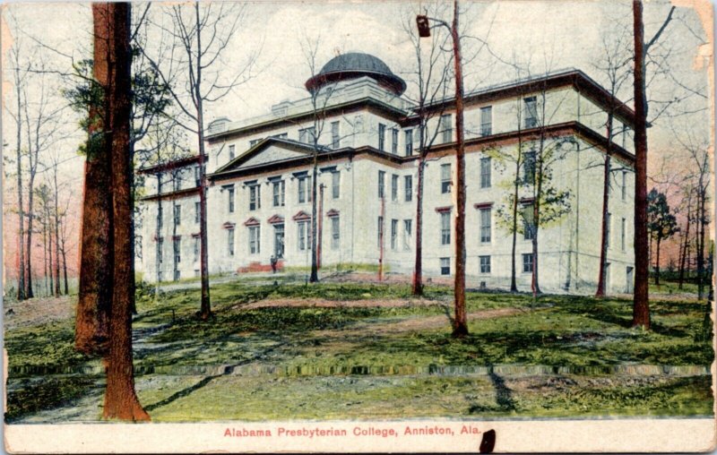 Postcard AL Anniston - Alabama Presbyterian College