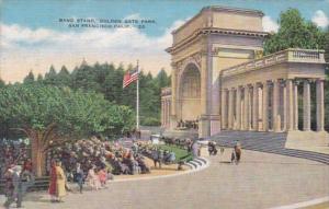 California San Francisco Band Stand Golden Gate Park 1949