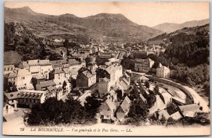 La Bourboule Vue Generale Et Le Puv Gros. France Black & White Antique Postcard