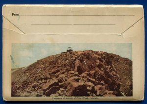 Scenic Colorado co Columbine Top of the World Tennessee Pass RR postcard folder