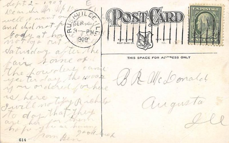 Corn Rushville, Illinois, USA 1909 