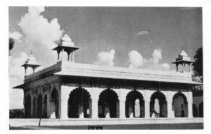 Delhi Red Fort Diwan-i-Khas India Vintage Postcard Archaeology Dept B&W