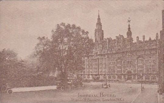 England London Imperial Hotel Russell Square 1918