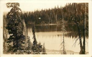 1924-1949 Real Photo PC; Silver Lake, Carbon Co. WY Wyoming Meyers Photo Unused