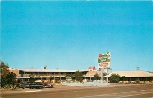 Autos Pool Desert Winds Hotel roadside 1950s Parker Arizona Columbia 8604