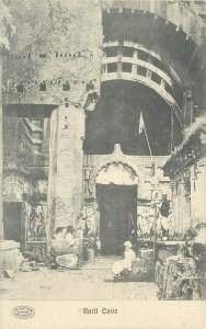 India Bombay Karli Buddhist cave temple postcard