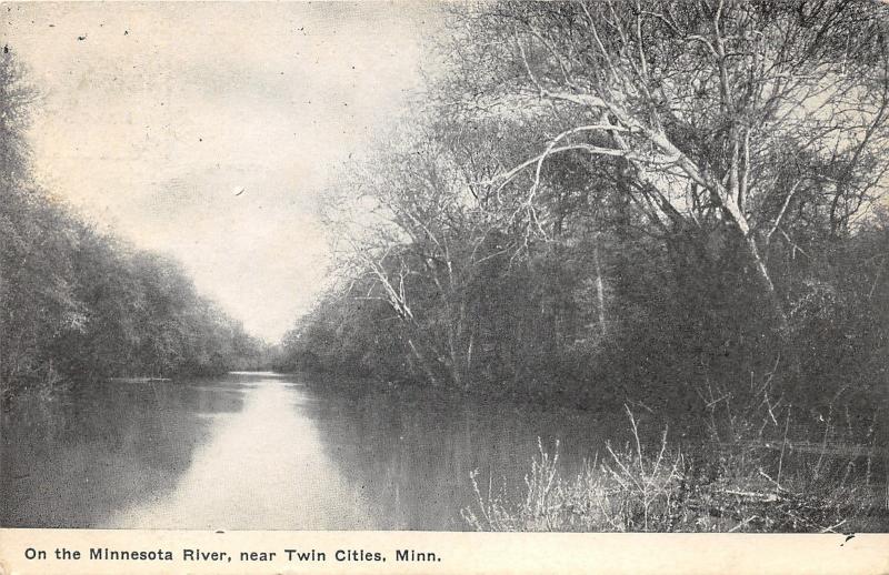 Minneapolis-St Paul MN~ Minnesota River View~Twin Cities~c1910 Postcard