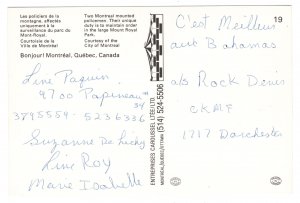 Police on Horseback, Montreal, Quebec, Canada