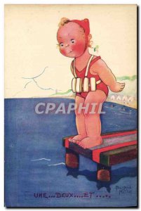 Old Postcard Fantasy Illustrator Child Beatrice Mallet A and two