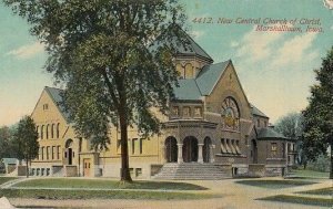 Postcard New Central Church of Christ Marshalltown Iowa IA