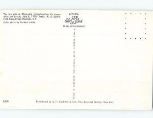 Unused Pre-1980 POSTCARD OF PAINTING AT MUSEUM For Ticonderoga NY ho9107