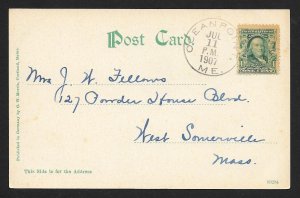 Shore View Cunner Rock & Surf Ocean Point Maine Used c1907