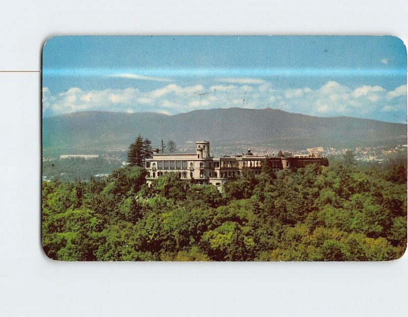 Postcard Chapultepec Castle Atop Grasshopper Hill Mexico
