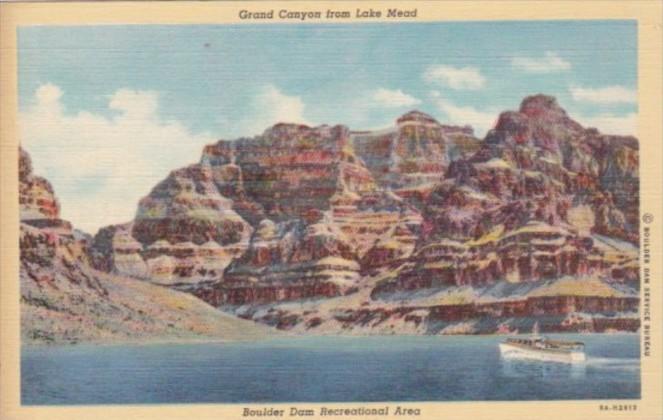 Nevada Grand Canyon From Lake Mead Curteich