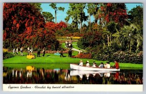 Cypress Gardens, Winter Haven Florida, 1972 Postcard, Easter Seals Slogan Cancel
