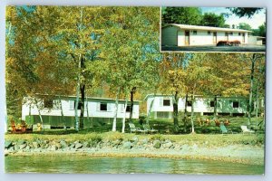 1960 Sabbath Day Point New York Vintage Postcard North Brook Motel Lake George