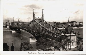 Hungary Budapest Ferenc Jozsej Hid Vintage Postcard C100