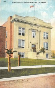 GRAND JUNCTION, CO Colorado  HIGH SCHOOL  Mesa County   c1910's Postcard