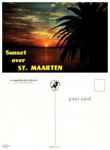 Sunset over St. Maarten, Netherland Antilles 7447