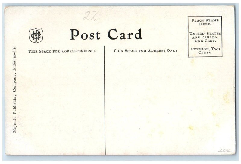 c1910's St. Nicholas Hotel Building Springfield Illinois IL Antique Postcard