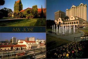 California San Jose Showing Civic Auditorium Fairmont Hotel and San JOse Stat...