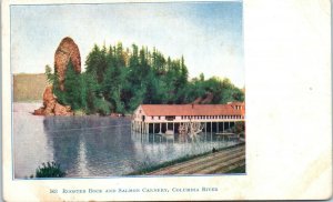 1900s Rooster Rock and Salmon Cannery Columbia River OR Postcard