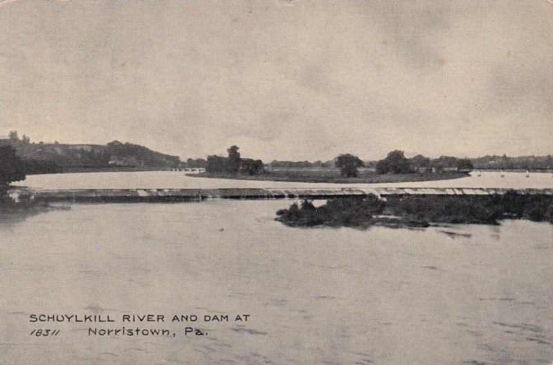 NORRISTOWN, Pennsylvania, PU-1912; Schuylkill River And Dam