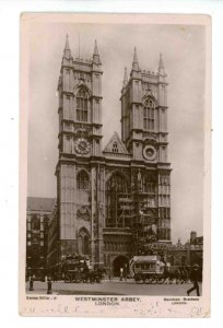 UK - England, London. Westminster Abbey, Street Scene  RPPC