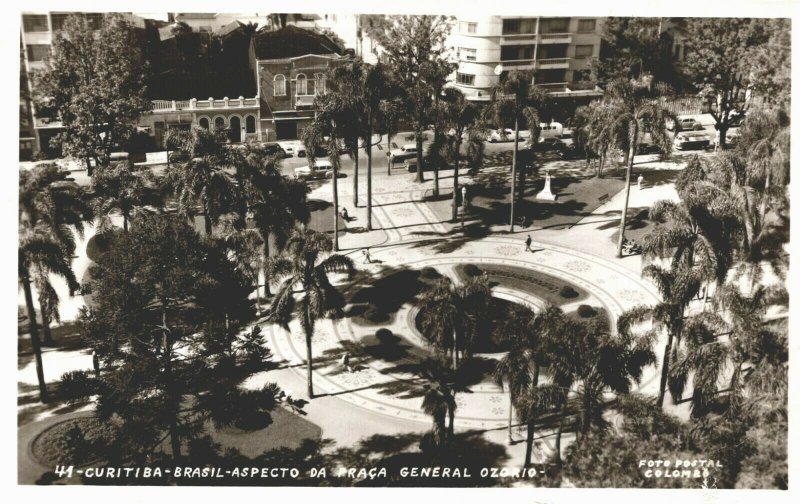 Brazil Curitiba Brasil Aspecto Da Praca Vintage RPPC 04.01  Latin & South  America - South America - Brazil, Postcard / HipPostcard