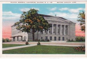 North Carolina Raleigh Memorial Auditorium