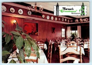 MOUNT DORA, Florida FL ~ Roadside TURNER'S GREENHOUSE Restaurant 4x6 Postcard