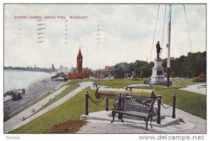 Spanish Cannon, Juneau Park, Milwaukee, Winsconsin, PU-1909