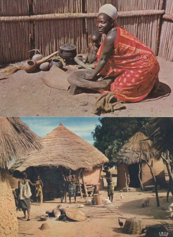 Swaziland Swazi Housewife African Rustic Life 2x Postcard s