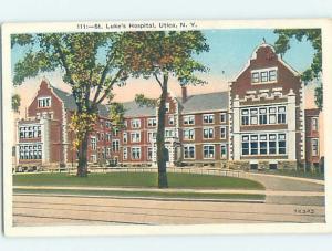 Unused W-Border HOSPITAL SCENE Utica New York NY W2902