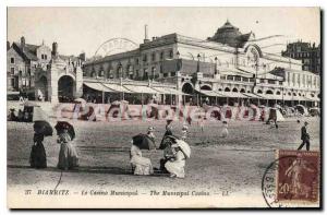 Old Postcard Biarritz Casino Municipal