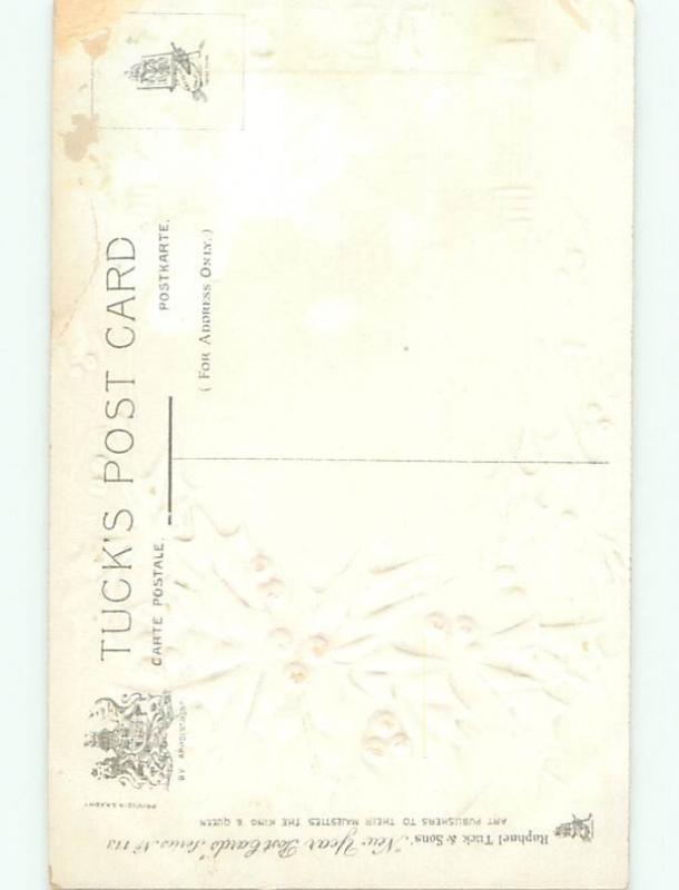 Divided-Back NEW YEAR SCENE Great Postcard W7515