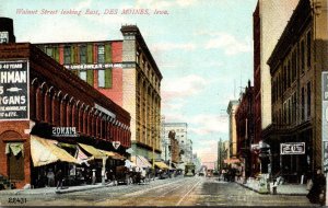 Iowa Des Moines Walnut Street Looking East