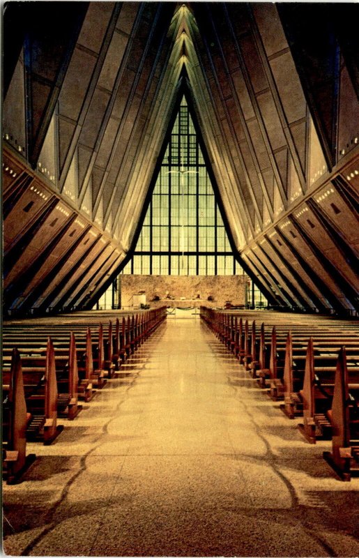 Vintage Postcard: Protestant Cadet Chapel, U.S. Air Force Academy