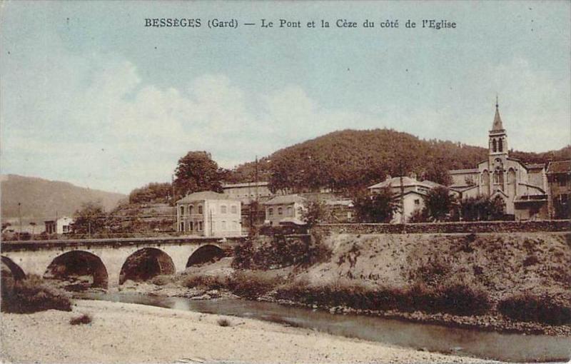 30 - Bessèges - Le Pont et la Cèze du côté de l'Eglise