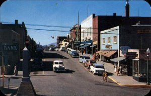 Kellogg Idaho ID Classic 1950s Cars Street Scene Vintage Postcard