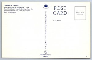 Gooderham Flatiron Building, Triangle, Front St, Toronto Canada Vintage Postcard