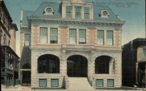 Peoria IL Knights of Columbus Bldg c1910 Postcard