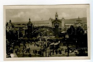 490584 Czechoslovakia Prague exhibition buses street advertising Vintage photo