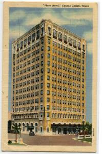 Plaza Hotel Corpus Christi Texas 1949 postcard