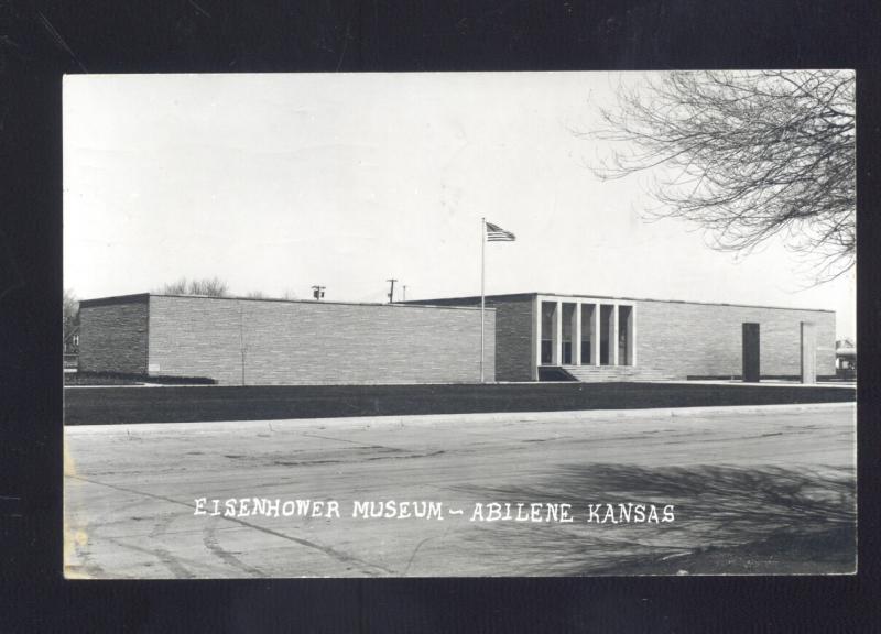 RPPC ABILENE KANSAS DWIGHT D EISENHOWER MUSEUM VINTAGE REAL PHOTO POSTCARD