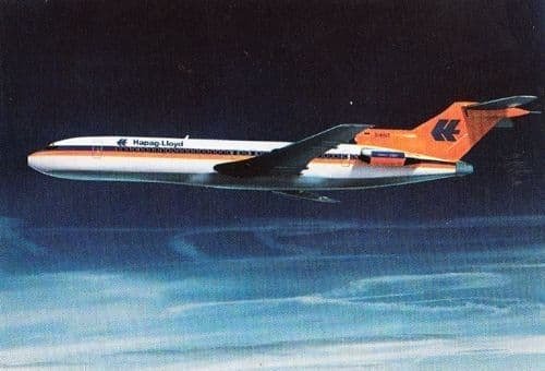 Hapag Lloyd Boeing Jet 727 200 Plane Aircraft Photo Postcard